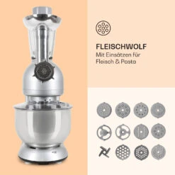 Lucia Küchenmaschine 3-in-1 2000 W / 2,7 PS 5 Ltr Edelstahl BPA-frei -Heimladen 10006255 de 0005 logo