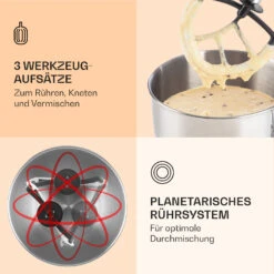 Bella Küchenmaschine 2000 W / 2,7 PS 5 Ltr Edelstahl BPA-frei -Heimladen 10008232 de 0004 logo