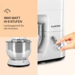 Lucia Küchenmaschine 3-in-1 2000 W / 2,7 PS 5 Ltr Edelstahl BPA-frei -Heimladen 10008236 de 0003 logo
