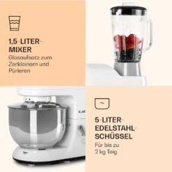 Lucia Küchenmaschine 3-in-1 2000 W / 2,7 PS 5 Ltr Edelstahl BPA-frei -Heimladen 10008236 de 0006 logo