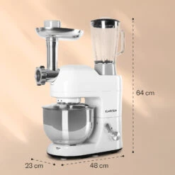 Lucia Küchenmaschine 3-in-1 2000 W / 2,7 PS 5 Ltr Edelstahl BPA-frei -Heimladen 10008236 yy 0008 logo