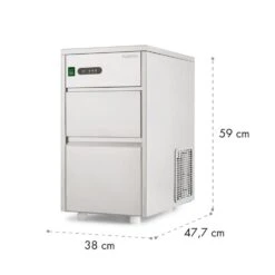Powericer XL Eiswürfelmaschine Industrie 145W 20 Kg/d 3,5 Kg Behälter -Heimladen 10013323 yy 0010 logo Klarstein Powericer XL Ice Maker