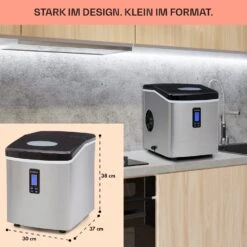Mr. Black-Frost Eismaschine 150W Edelstahl Schwarz 15kg -Heimladen 10020109 de 0006 usp