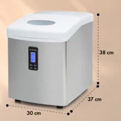 Mr. Silver-Frost Eismaschine 150W Edelstahl Weiß 15kg -Heimladen 10020110 yy 0011 dimensions