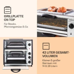 All-You-Can-Eat Doppel-Backofen Grillplatte 42 Liter 2350 Watt -Heimladen 10026452 de 0003 logo