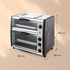 All-You-Can-Eat Doppel-Backofen Grillplatte 42 Liter 2350 Watt -Heimladen 10026452 yy 0005 logo