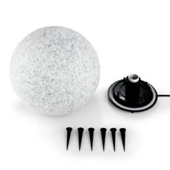 Shinestone L Kugelleuchte Außenleuchte Gartenlampe 40cm Steinoptik -Heimladen 10027664 yy 0004 titel Lightcraft Shinestone L Kugelleuchte