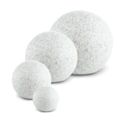 Shinestone M Kugelleuchte Außenleuchte Gartenlampe 30cm Steinoptik -Heimladen 10027666 yy 0005 titel set Lightcraft Shinestone M Kugelleuchte