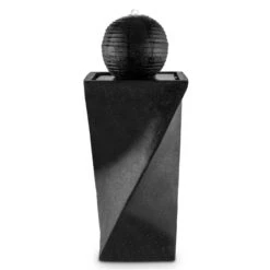 Schönbrunn Springbrunnen Kugelbrunnen Solar 200 L/h LED Basalt -Heimladen 10027997 yy 0003 titel Duramaxx Schoenbrunn Solar Springbrunnen