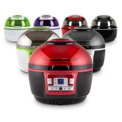 VitAir Turbo Heißluftfritteuse Rot-schwarz 1400W Grillen Backen 9l -Heimladen 10028289 yy 0011 variant