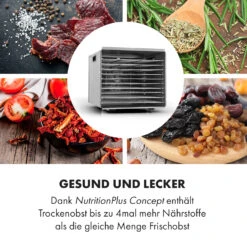 Fruit Jerky Steel 10 Dörrautomat 10 Etagen 1000 W Fläche: 1,5 M² Timer -Heimladen 10028437 de 0005 logo