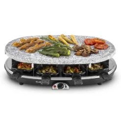Steaklette Raclettegrill 1500 W Granit-Natursteinplatte 8 Personen -Heimladen 10028449 yy 0003 titel Klarstein Steaklette Raclette Natursteingrill