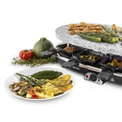 Steaklette Raclettegrill 1500 W Granit-Natursteinplatte 8 Personen -Heimladen 10028449 yy 0005 titel Klarstein Steaklette Raclette Natursteingrill