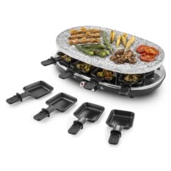 Steaklette Raclettegrill 1500 W Granit-Natursteinplatte 8 Personen -Heimladen 10028449 yy 0007 titel Klarstein Steaklette Raclette Natursteingrill