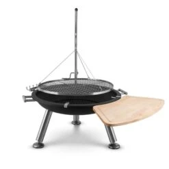 Turion Galgen-Schwenkgrill Feuerschale Ø80cm BBQ Seilzug Edelstahl -Heimladen 10028486 yy 0002 logo