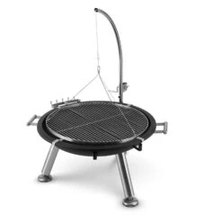 Turion Galgen-Schwenkgrill Feuerschale Ø80cm BBQ Seilzug Edelstahl -Heimladen 10028486 yy 0008 logo