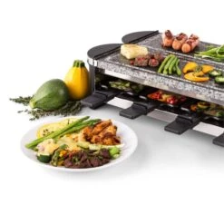 Tenderloin 100 Raclette-Grill 1200 W (2x600W) 8 Personen 2x Naturstein -Heimladen 10028579 yy 0006 logo 06 Klarstein Tenderloin Raclette Grill