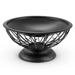 Tulip Feuerschale Ø75cmGrill Feuerstelle Funkenschutz Stahl Brüniert -Heimladen 10028582 yy 0004 detail 04 Blumfeldt Tulip Feuerschale 75cm Grill