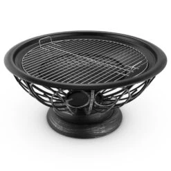 Tulip Feuerschale Ø75cmGrill Feuerstelle Funkenschutz Stahl Brüniert -Heimladen 10028582 yy 0007 detail 07 Blumfeldt Tulip Feuerschale 75cm Grill
