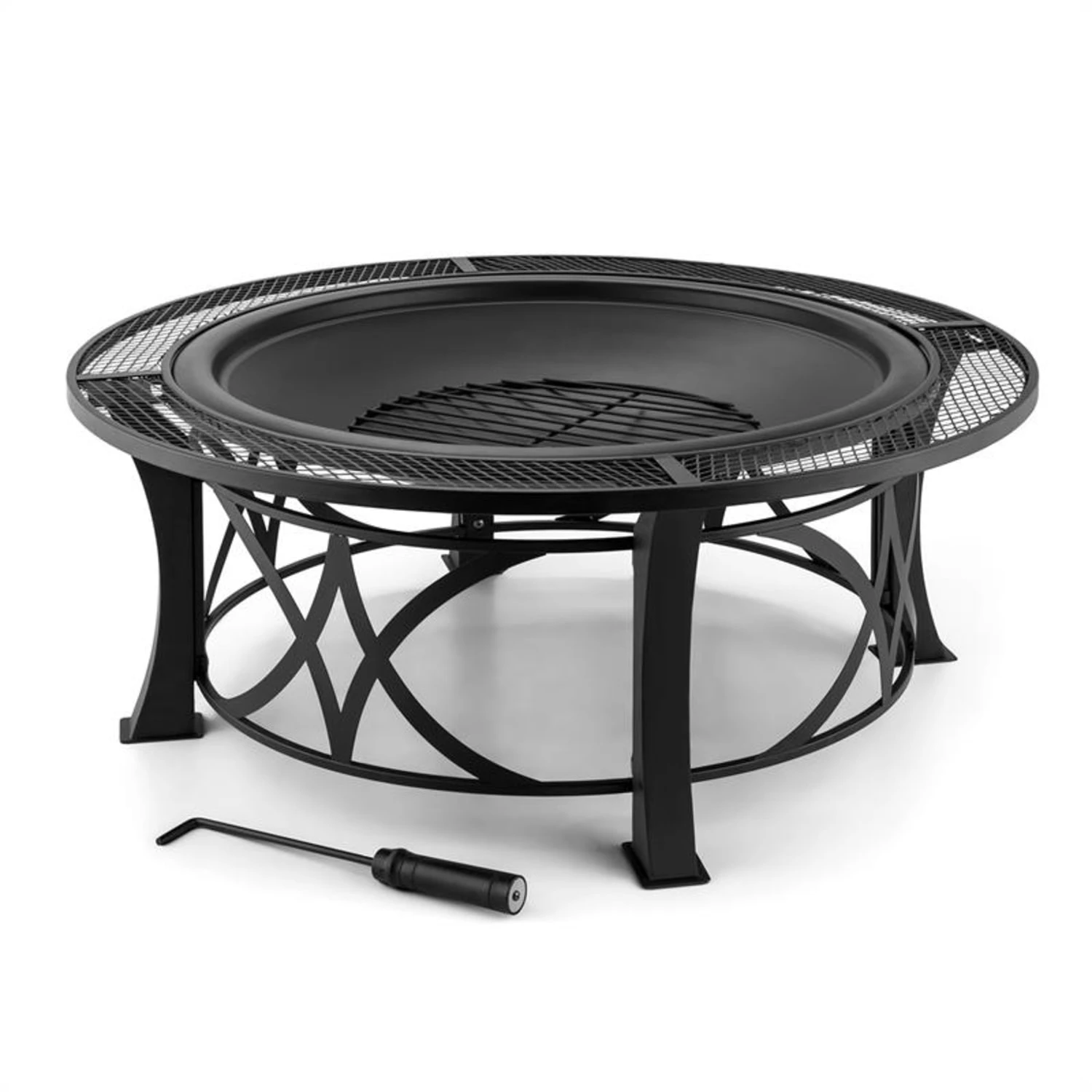 Ronda Feuerschale Ø95cm Grill Feuerstelle Funkenschutz Stahl Brüniert 7 Ronda Feuerschale Ø95cm Grill Feuerstelle Funkenschutz Stahl Brüniert – Bild 5