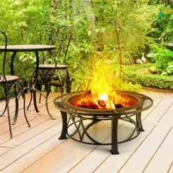 Ronda Feuerschale Ø95cm Grill Feuerstelle Funkenschutz Stahl Brüniert 16 Ronda Feuerschale Ø95cm Grill Feuerstelle Funkenschutz Stahl Brüniert -Heimladen 10028583 yy 0008 ambient 08 Blumfeldt Ronda Feuerschale 95cm Grill