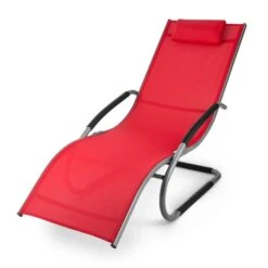 Sunwave Gartenliege Liegestuhl Schwingliege Relax Aluminium Rot -Heimladen 10028707 yy 0009 titel 09 Blumfeldt Sunwave Gartenliege
