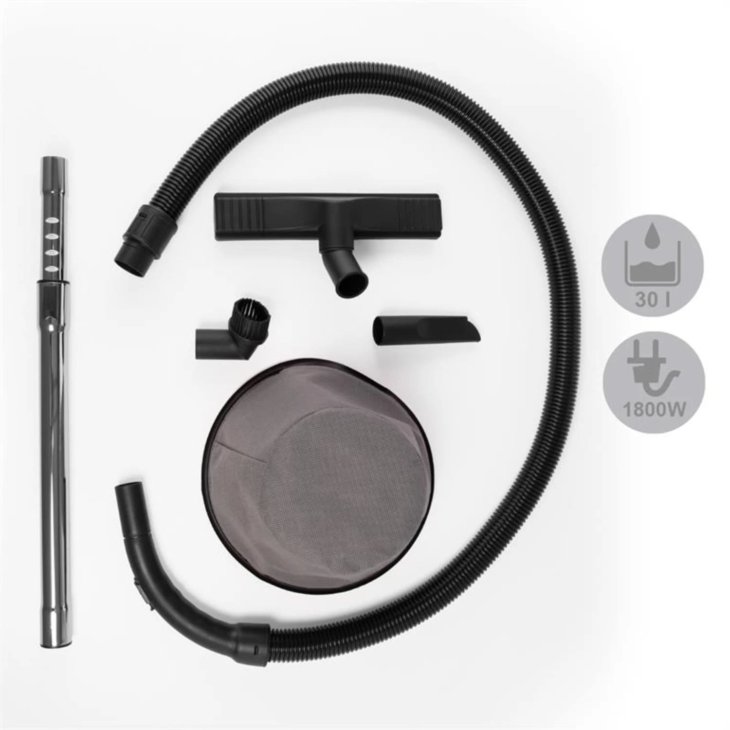 Reinraum Nass-Trocken-Sauger Industriesauger 1800W 30l Steckdose 6 Reinraum Nass-Trocken-Sauger Industriesauger 1800W 30l Steckdose – Bild 4