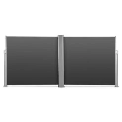 Bari Doppio 616 Doppel-Seitenmarkise 6x1,6m Aluminium Anthrazit -Heimladen 10029125 yy 0003 front Blumfeldt Bari Doppio Doppelseitenmarkise 6x160cm