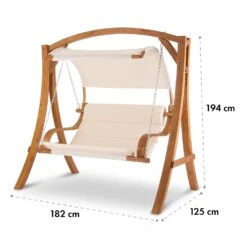 Maui Hollywoodschaukel 110 Cm 2-Sitzer Sonnensegel Polyester Lärche -Heimladen 10029199 yy 0009 logo