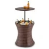 Beerboy Gartentisch Getränkekühler Ø50cm Polyrattan Bicolor Braun 2 Beerboy Gartentisch Getränkekühler Ø50cm Polyrattan Bicolor Braun -Heimladen 10029628 yy 0001 titel Blumfeldt Beerboy Gartentisch Polyrattan Kuehler