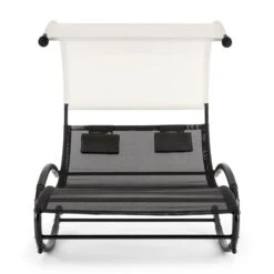 Suncruise Schaukelliege Gartenliege Sonnendach Polyester Stahl -Heimladen 10029845 yy 0004 detail Blumfeldt Suncruise Schaukelliege