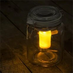 Wetterfrosch LED-Stimmungslicht Gelb/blau Einweckglas Solar Akku 11 Wetterfrosch LED-Stimmungslicht Gelb/blau Einweckglas Solar Akku -Heimladen 10030097 yy 0005 ambient oneConcept Wetterfrosch Solarlicht LED Glas