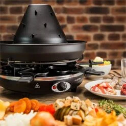 Taste Volcano Tartarengrill Raclettegrill 1500 W 6 Personen Schwarz -Heimladen 10030307 yy 0003 ambient Klarstein Taste Volcano Tartarengrill
