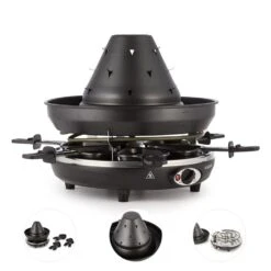 Taste Volcano Tartarengrill Raclettegrill 1500 W 6 Personen Schwarz -Heimladen 10030307 yy 0006 detail Klarstein Tataren Grill Raclette Grill