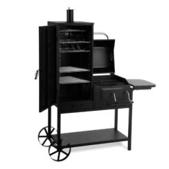Fleischbrocken Holzkohlegrill Smoker Räucherofen BBQ-Grill Schwarz 11 Fleischbrocken Holzkohlegrill Smoker Räucherofen BBQ-Grill Schwarz -Heimladen 10030554 yy 0003 titel Professional charcoal grill and smoker
