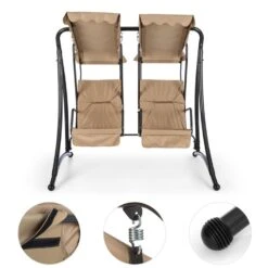 Skywalker Hollywoodschaukel Gartenschaukel 180 Cm 2 Sitze Sonnendach 11 Skywalker Hollywoodschaukel Gartenschaukel 180 Cm 2 Sitze Sonnendach -Heimladen 10030567 yy 0003 detail Blumfeldt Skywalker Hollywoodschaukel