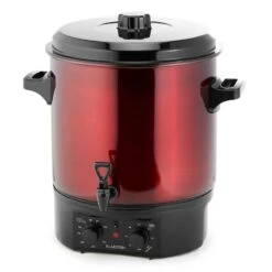 Biggie Einkochautomat Edelstahl 27 Liter 2000W Timer Rot -Heimladen 10030585 yy 0004 front Klarstein Biggie Einkochautomat 27 Liter rot