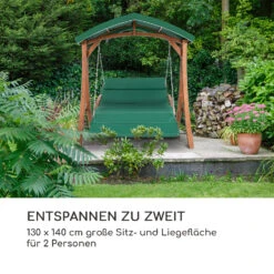 Aruba Hollywoodschaukel Gartenschaukel 130 Cm 2-Sitzer Massivholz -Heimladen 10030685 de 0004 logo