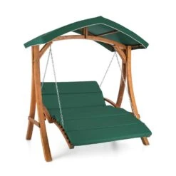 Aruba Hollywoodschaukel Gartenschaukel 130 Cm 2-Sitzer Massivholz