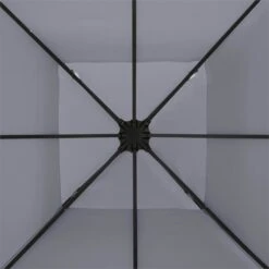 Odeon Grey Pavillon Partyzelt Festzelt 3x3m Stahl Polyester Dunkelgrau -Heimladen 10030686 yy 0004 detail Blumfeldt Odeon Grey Pavillon Partyzelt dunkelgrau