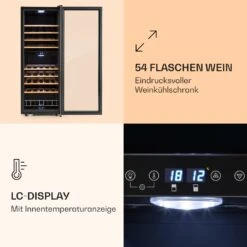 Vinamour 54 Duo Weinkühlschrank 2 Zonen 148 Ltr 54 Fl Touch-Display -Heimladen 10030714 de 0004 logo
