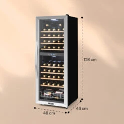 Vinamour 54 Duo Weinkühlschrank 2 Zonen 148 Ltr 54 Fl Touch-Display -Heimladen 10030714 yy 0007 logo