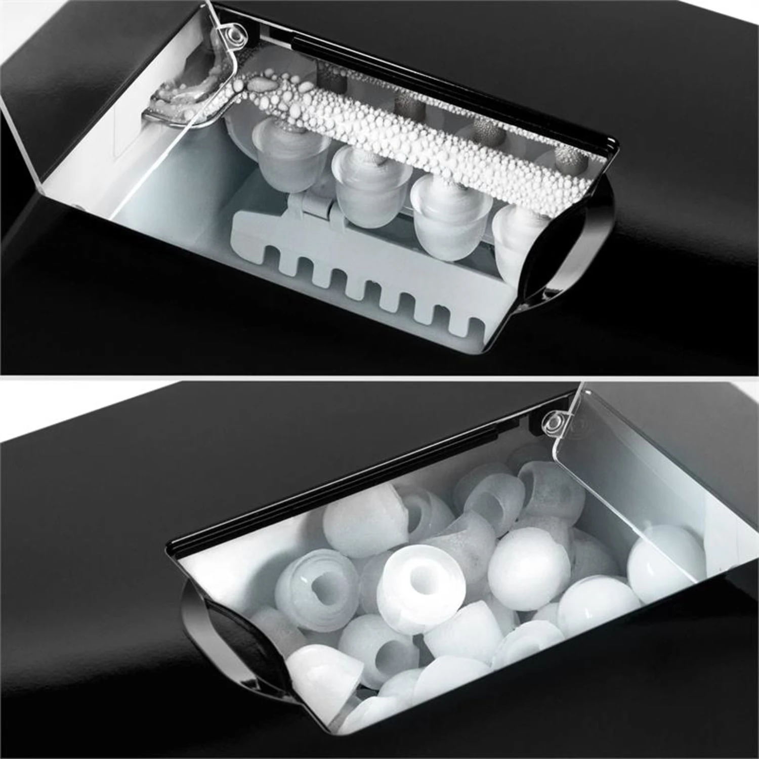 Ice Volcano 2G Eismaschine LED 12kg Je 24h 2l 6-12min Schwarz – Bild 8