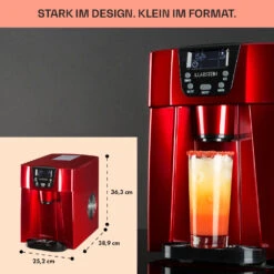 Ice Volcano 2G Eismaschine LED 12kg Je 24h 2l 6-12min Rot -Heimladen 10030849 DE 0006 usp