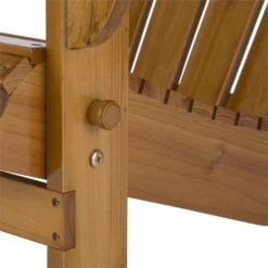 Vermont Gartenstuhl Adirondack-Stil Tannenholz 73x88x94 Klappbar Braun -Heimladen 10031006 yy 0005 detail Blumfeldt Vermont Gartenstuhl braun
