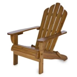 Vermont Gartenstuhl Adirondack-Stil Tannenholz 73x88x94 Klappbar Braun -Heimladen 10031006 yy 0007 front Blumfeldt Vermont Gartenstuhl braun