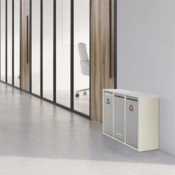 Ordnungshüter 3 Mülleimer Mülltrenner 45L (3 X 15 L) Cremebeige -Heimladen 10031320 yy 0005 ambient Klarstein Ordnungshueter 3 Muelleimer cremebeige