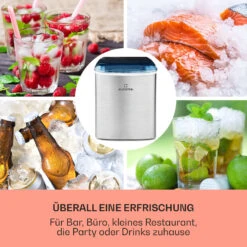 On-The-Rocks Eismaschine LED | 12kg Je 24h | 2.1l | Edelstahl Schwarz -Heimladen 10031372 de 0003 usp