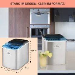 On-The-Rocks Eismaschine LED | 12kg Je 24h | 2.1l | Edelstahl Schwarz -Heimladen 10031372 de 0006 usp