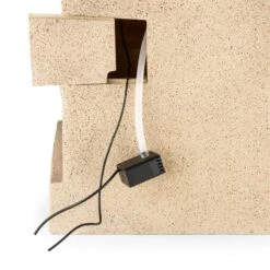 Korinth Zierbrunnen Gartenbrunnen 3W Solar LED Sandsteinoptik -Heimladen 10031399 yy 0005 detail Blumfeldt Korinth Zierbrunnen 3W Sandsteinoptik